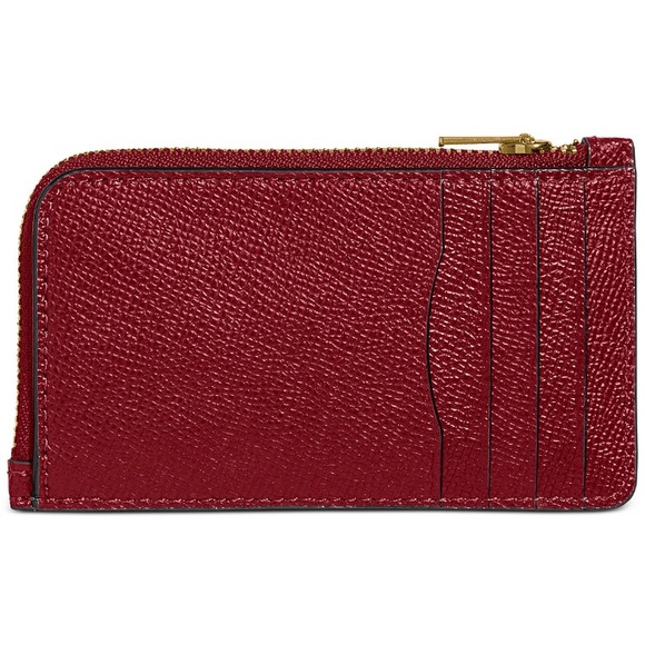 🎉HP🎉 Coach Red Leather Cardholder 👜 - Picture 2 of 5